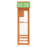 Bird House Brown 91.5x53x170 cm Solid Wood Pine - Rear View
