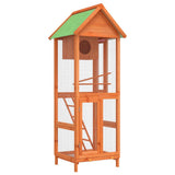 Bird House Brown 60x58.5x160 cm Solid Wood Pine - Front View