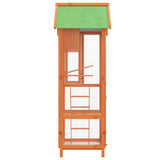 Bird House Brown 60x58.5x160 cm Solid Wood Pine - 45-Degree Angle