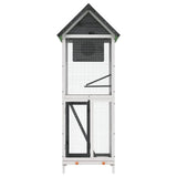 Bird House Grey 60x58.5x160 cm Solid Wood Pine