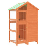 Bird House Brown 97x81x152 cm Solid Wood Pine - Front View