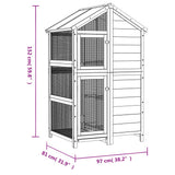 Bird House Brown 97x81x152 cm Solid Wood Pine - Low Angle