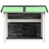 Dog Kennel Grey 96x87x80.5 cm Solid Wood Pine - Side View