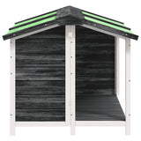Dog Kennel Grey 96x87x80.5 cm Solid Wood Pine - Top-Down View