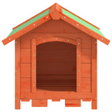 Dog Kennel Brown 65x65x61.5 cm Solid Wood Pine