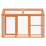 Run Box Brown 141x94x104 cm Solid Wood Pine - Side View
