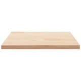 Table Top 80x80x2.5 cm Solid Wood Pine Square - Side View