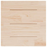 Table Top 80x80x2.5 cm Solid Wood Pine Square - Top-Down View