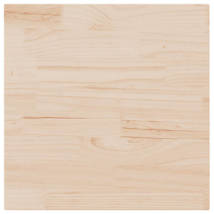 Table Top 80x80x2.5 cm Solid Wood Pine Square