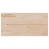Table Top 100x50x2.5 cm Solid Wood Pine Rectangular - Top-Down View