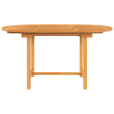 Extending Garden Table 110-160x80x75 cm Solid Wood Teak - 45-Degree Angle