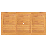 Extending Garden Table 110-160x80x75cm Solid Wood Teak