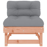 Middle Sofa with Cushions Solid Wood Douglas