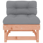 Middle Sofa with Cushions Solid Wood Douglas