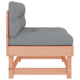 Middle Sofa with Cushions Solid Wood Douglas