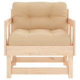Garden Chairs with Cushions 2 pcs Solid Wood Pine - Top-Down View