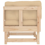 Corner Sofas with Cushions 2 pcs Solid Wood Pine