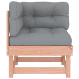 Corner Sofas with Cushions 2 pcs Solid Wood Douglas - Top-Down View