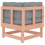 Corner Sofas with Cushions 2 pcs Solid Wood Douglas