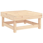 Garden Footstools with Cushions 2pcs Solid Wood Pine