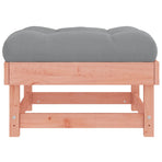Garden Footstools with Cushions 2pcs Solid Wood Douglas