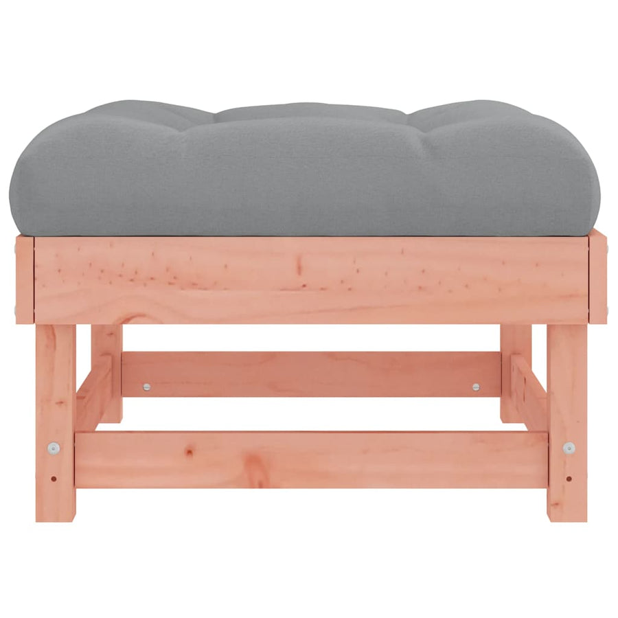 Garden Footstools with Cushions 2pcs Solid Wood Douglas