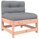 3 Piece Garden Lounge Set with Cushions Solid Wood Douglas - 45-Degree Angle