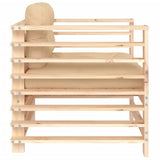 Garden Chairs with Cushions 2 pcs Solid Wood Pine - 45-Degree Angle