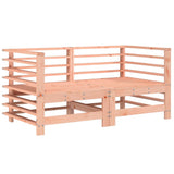 Corner Sofas with Cushions 2 pcs Solid Wood Douglas - Side View