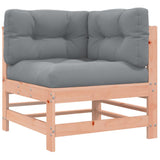 Corner Sofas with Cushions 2 pcs Solid Wood Douglas - Top-Down View