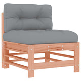 Middle Sofas with Cushions 2 pcs Solid Wood Douglas - Top-Down View