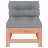 Middle Sofas with Cushions 2 pcs Solid Wood Douglas