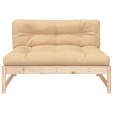 Middle Sofa 120x80 cm Solid Wood Pine - Top-Down View