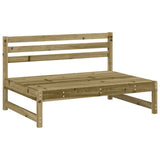 Middle Sofa 120x80 cm Impregnated Wood Pine - Side View