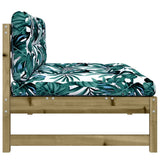 Middle Sofa 120x80 cm Impregnated Wood Pine - 45-Degree Angle