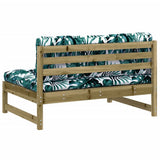 Middle Sofa 120x80 cm Impregnated Wood Pine - Rear View