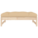 Garden Footstool 120x80 cm Solid Wood Pine - Top-Down View