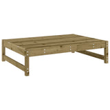 Garden Footstool 120x80 cm Impregnated Wood Pine - Side View