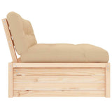 Middle Sofa 120x80 cm Solid Wood Pine