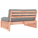 Middle Sofa 120x80 cm Solid Wood Douglas - Rear View