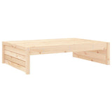 Garden Footstool 120x80 cm Solid Wood Pine - Top-Down View