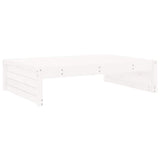 Garden Footstool White 120x80 cm Solid Wood Pine