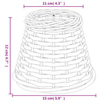 Lamp Shade Brown ?5x12 cm Wicker