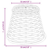 Lamp Shade Brown ?5x12 cm Wicker - Rear View