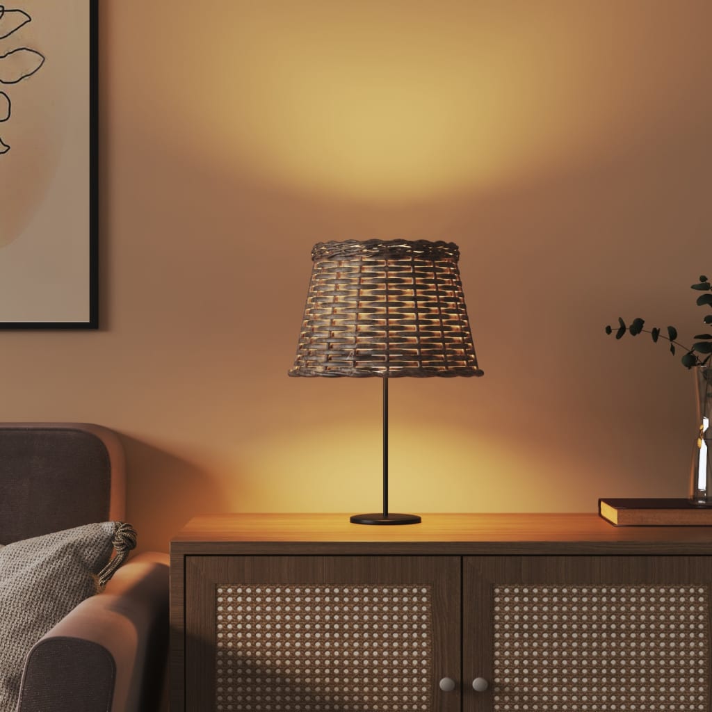 Lamp Shade Brown ?5x17 cm Wicker