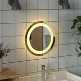 LED Bathroom Mirror 30 cm Round - Side View