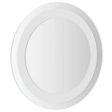 LED Bathroom Mirror 30 cm Round - Top-Down View