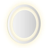 LED Bathroom Mirror 30 cm Round - 45-Degree Angle
