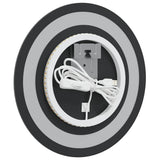 LED Bathroom Mirror 30 cm Round - Close-Up Angle