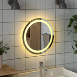 LED Bathroom Mirror 40 cm Round - Side View